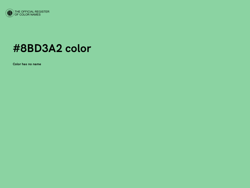 #8BD3A2 color image