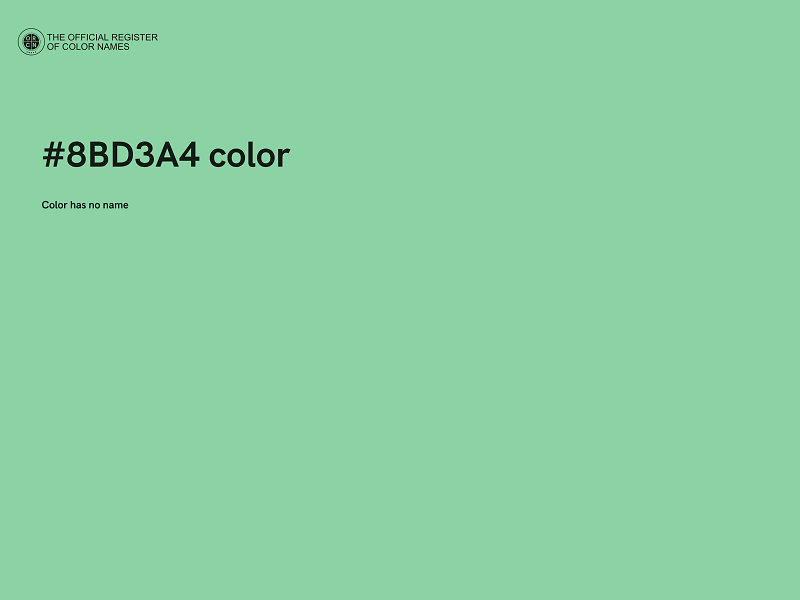 #8BD3A4 color image