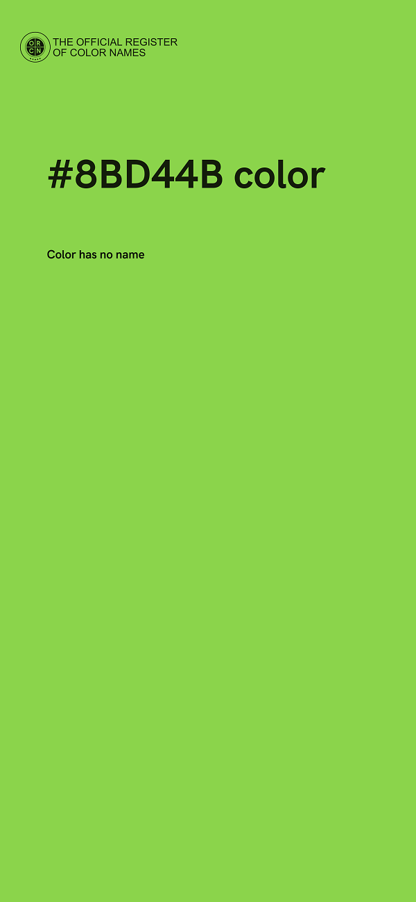 #8BD44B color image