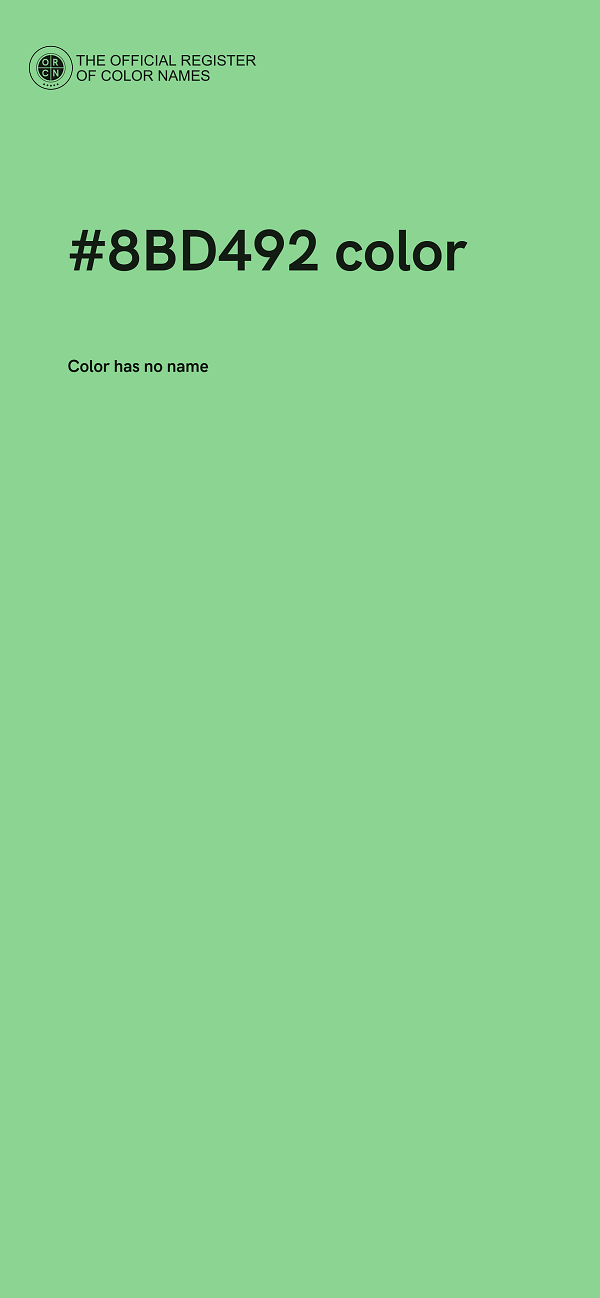 #8BD492 color image