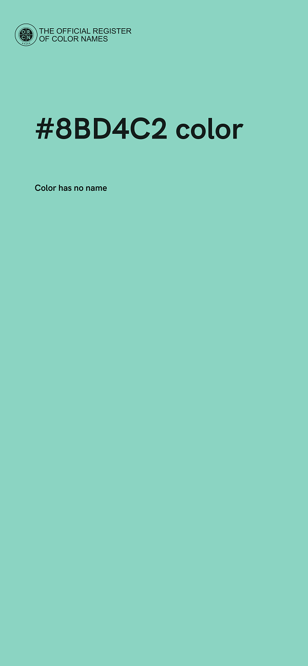 #8BD4C2 color image