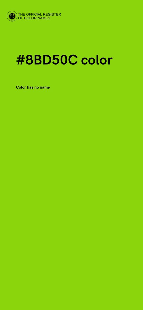 #8BD50C color image