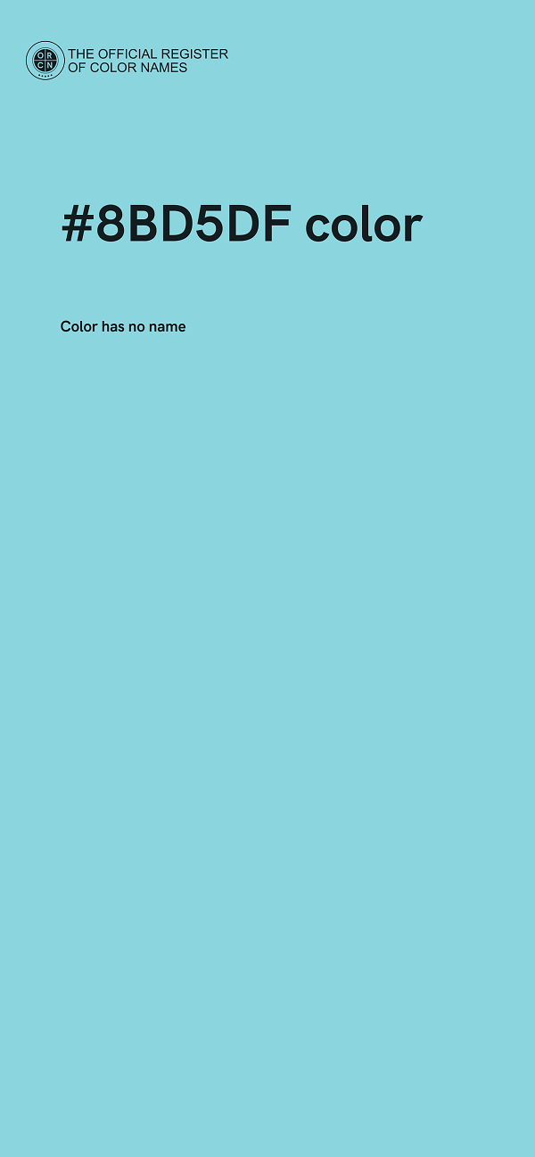 #8BD5DF color image