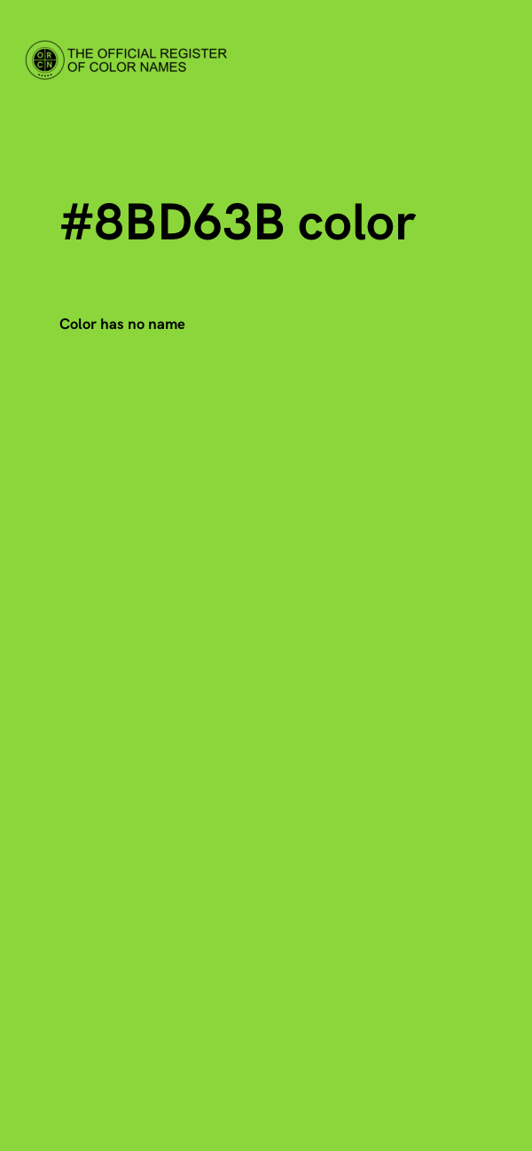 #8BD63B color image
