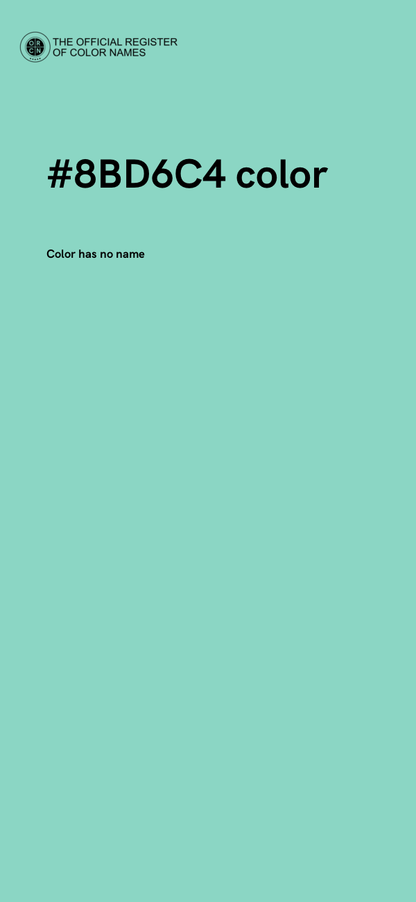 #8BD6C4 color image
