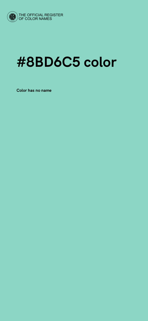 #8BD6C5 color image