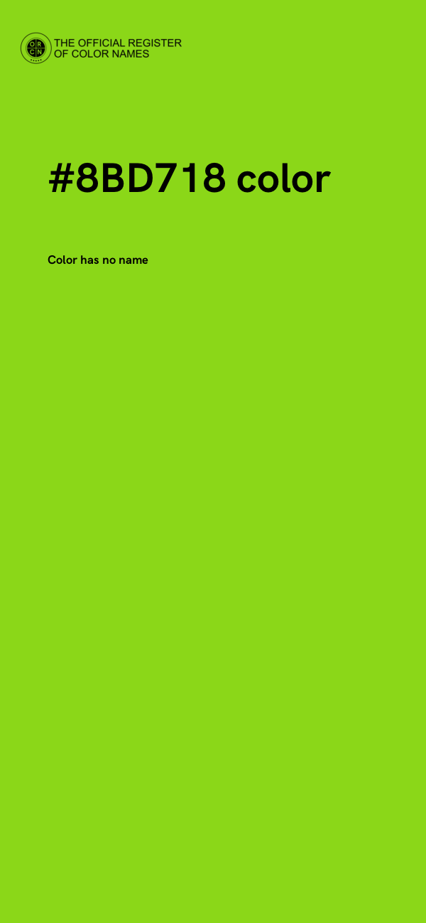 #8BD718 color image