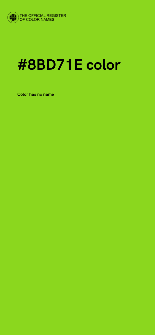 #8BD71E color image