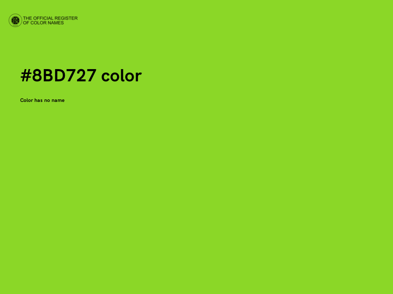 #8BD727 color image