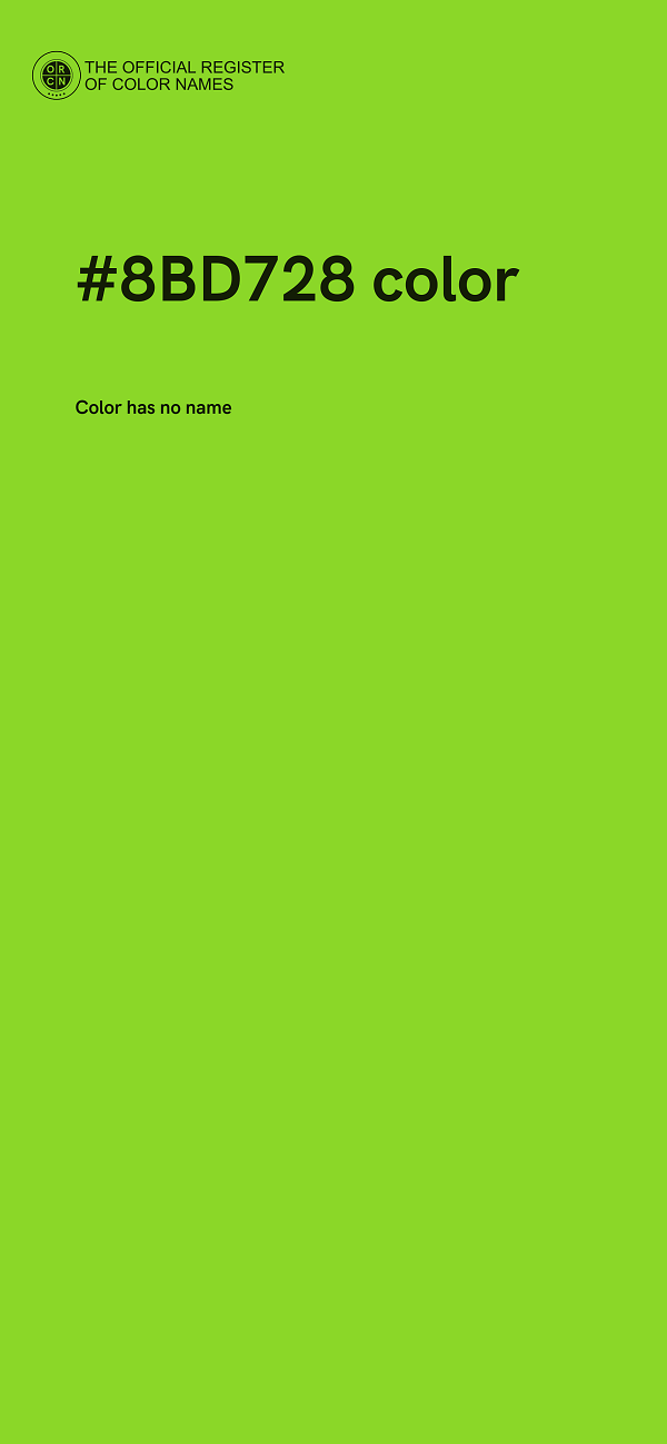 #8BD728 color image