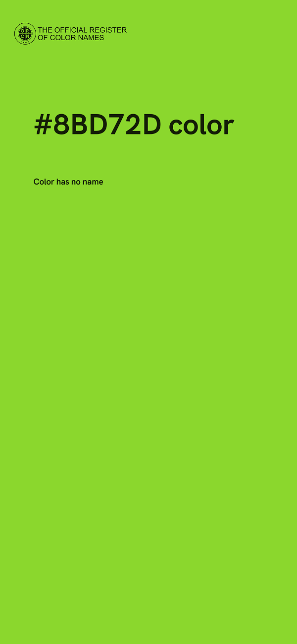 #8BD72D color image