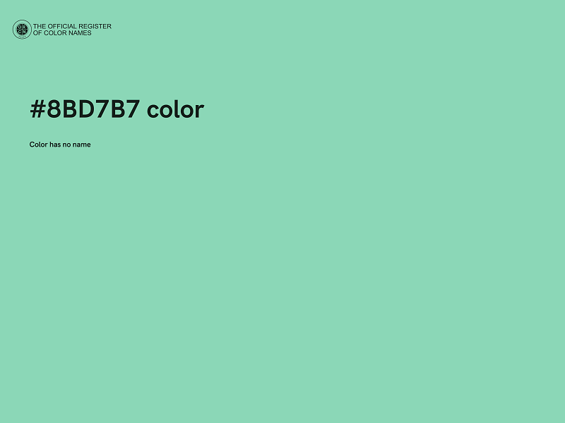 #8BD7B7 color image