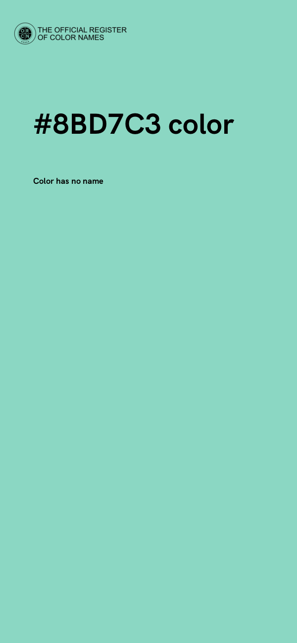 #8BD7C3 color image