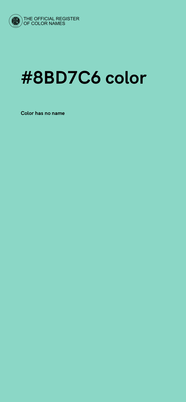 #8BD7C6 color image