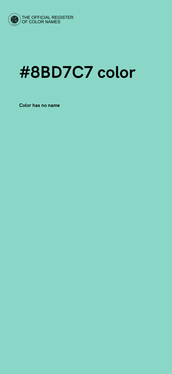 #8BD7C7 color image