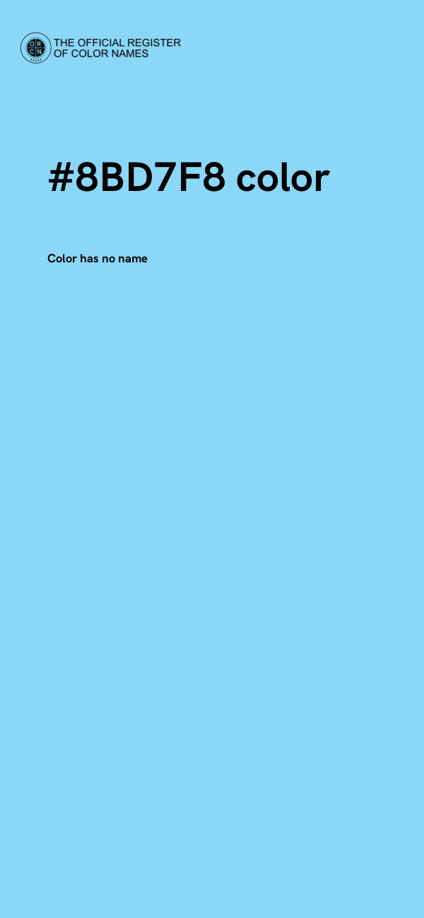 #8BD7F8 color image