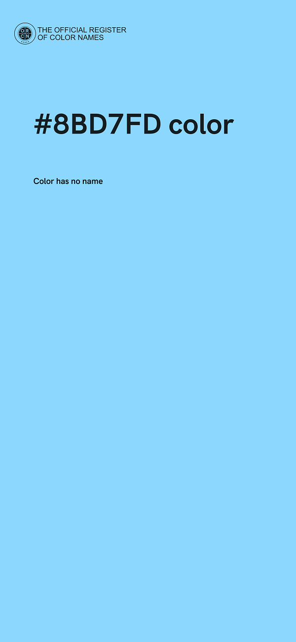#8BD7FD color image