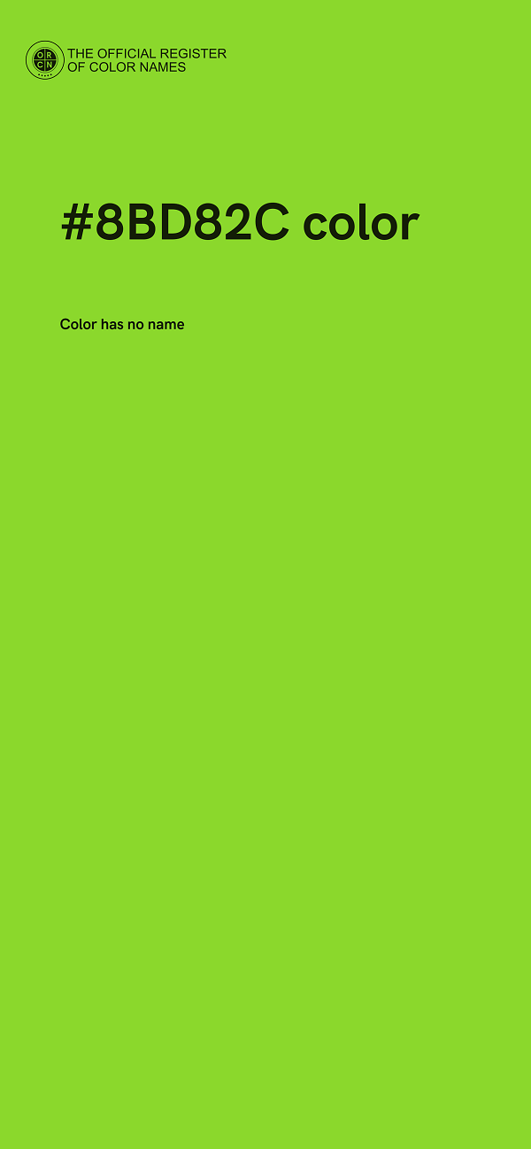 #8BD82C color image