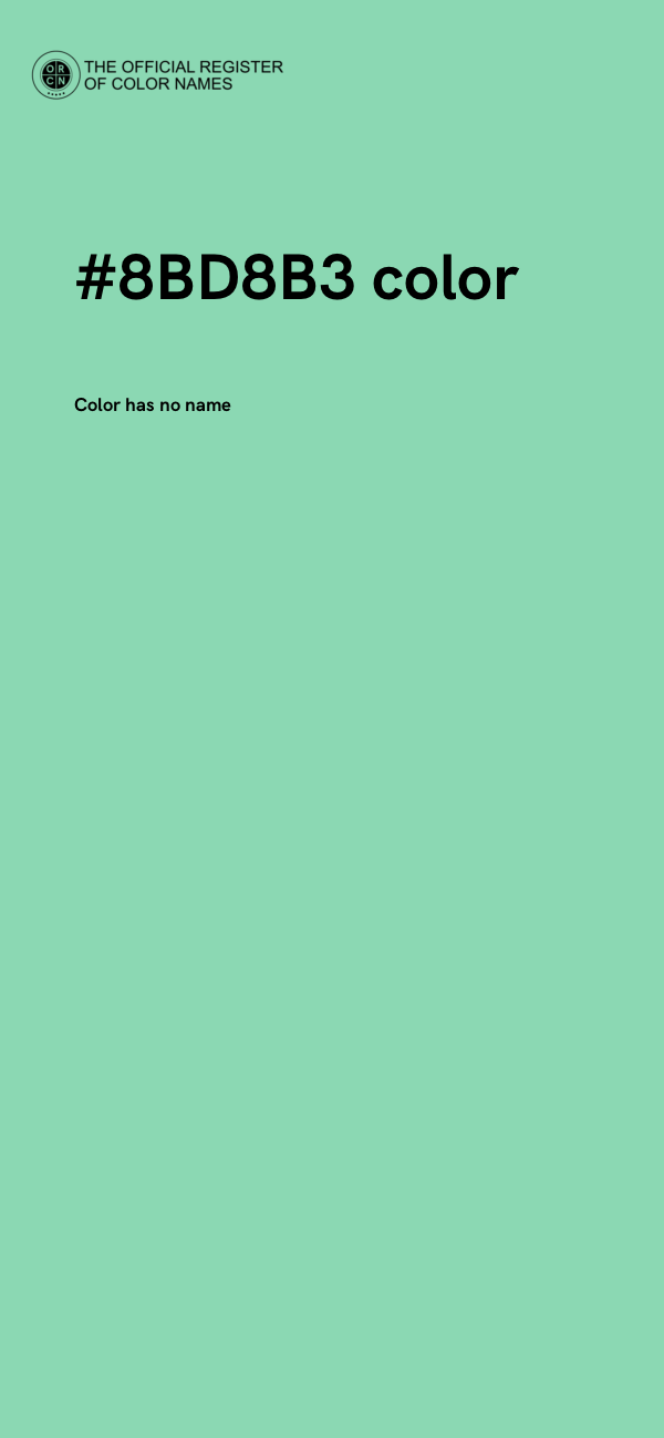 #8BD8B3 color image