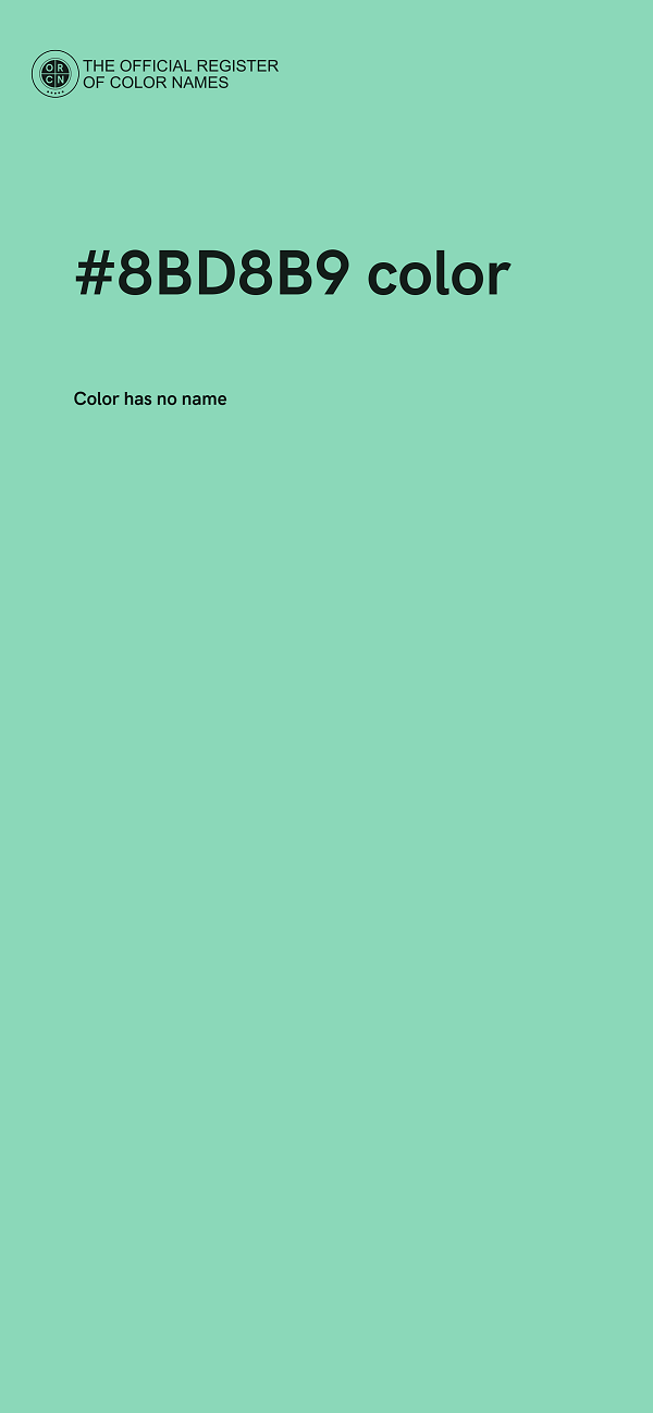 #8BD8B9 color image