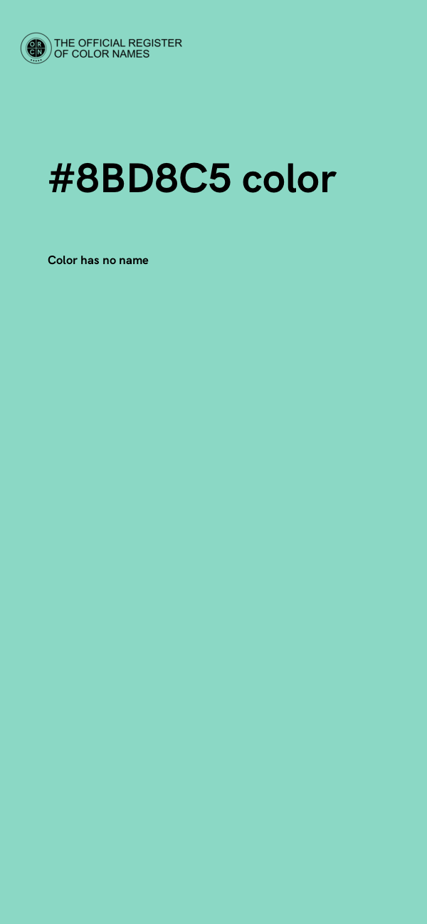 #8BD8C5 color image