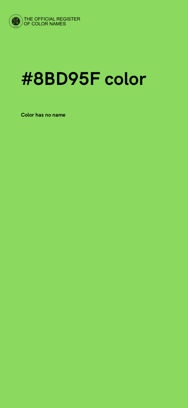 #8BD95F color image