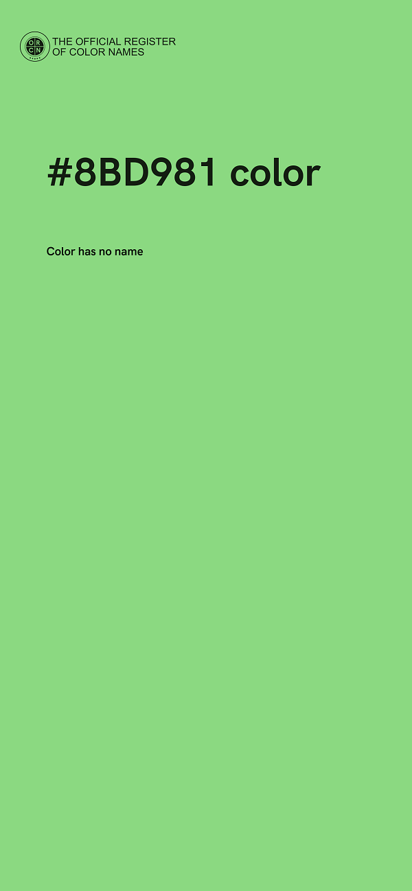 #8BD981 color image