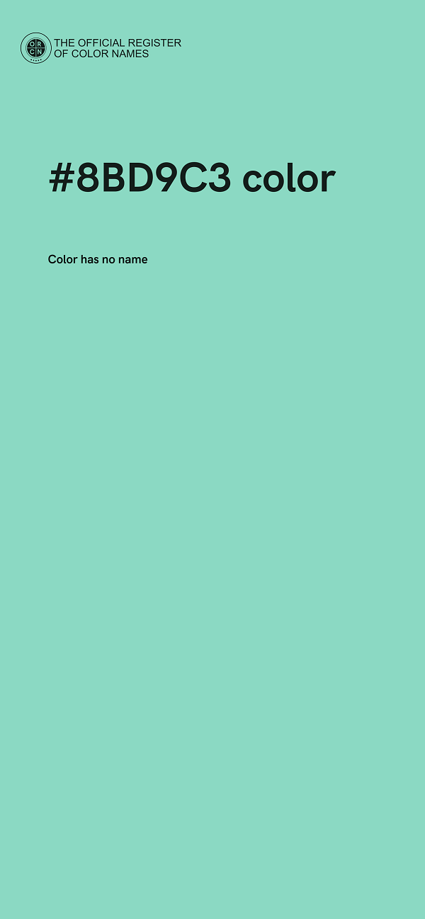 #8BD9C3 color image