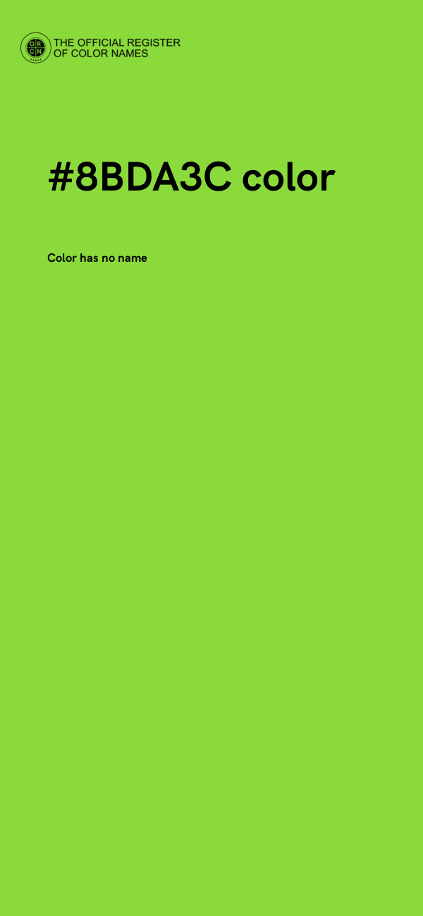 #8BDA3C color image