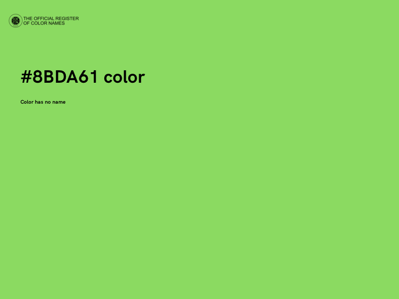 #8BDA61 color image