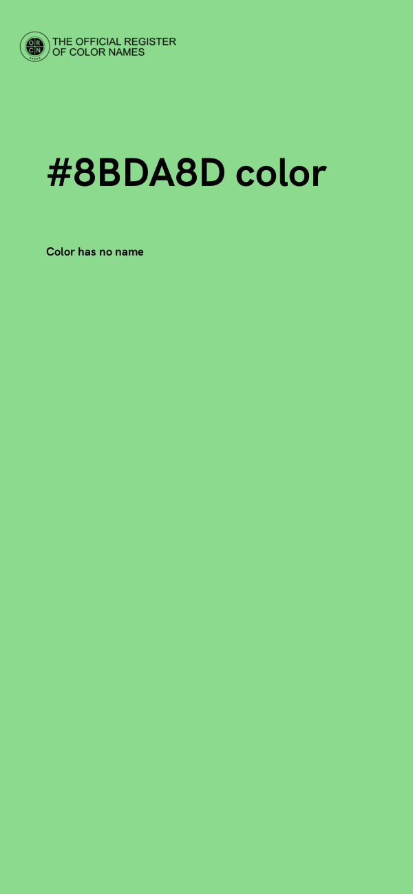 #8BDA8D color image