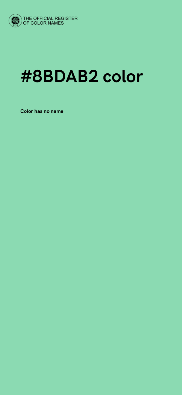 #8BDAB2 color image