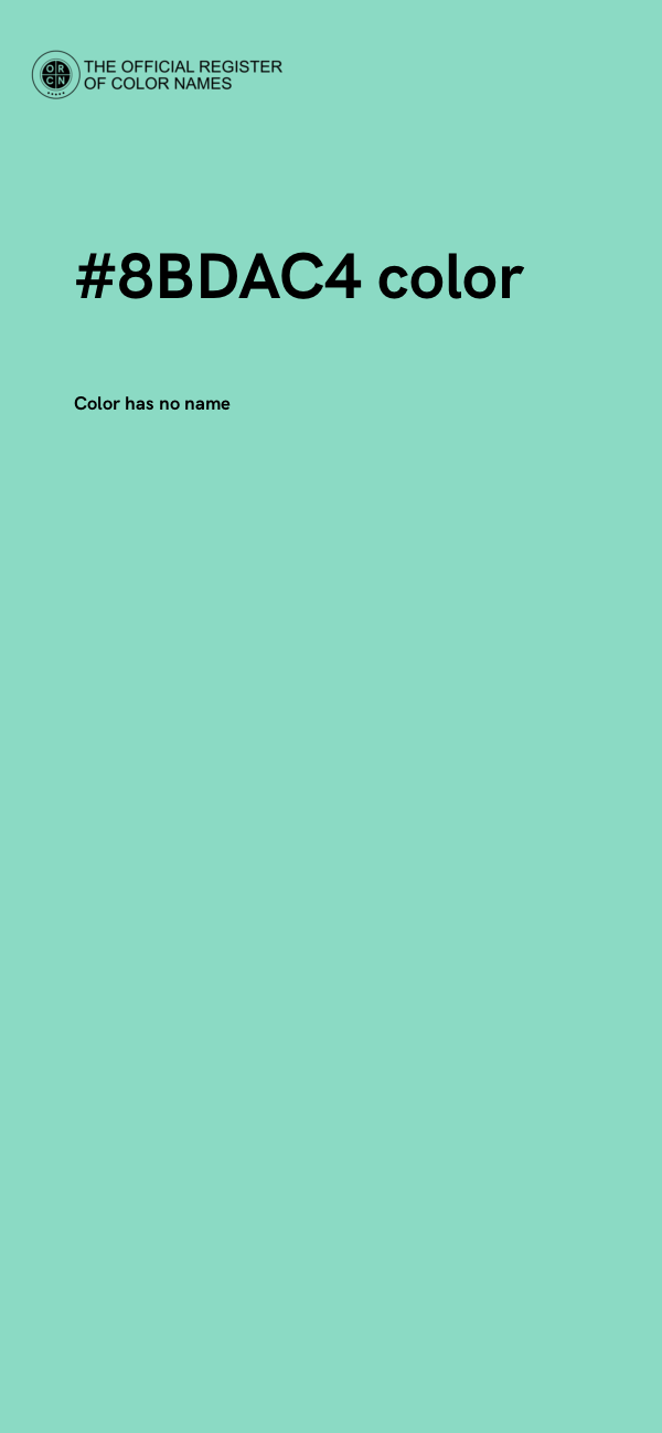 #8BDAC4 color image