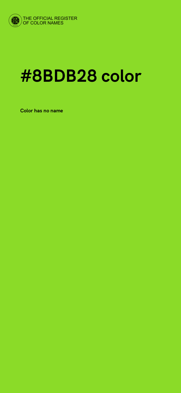 #8BDB28 color image