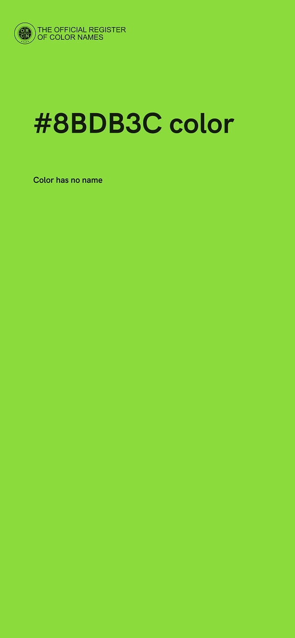 #8BDB3C color image
