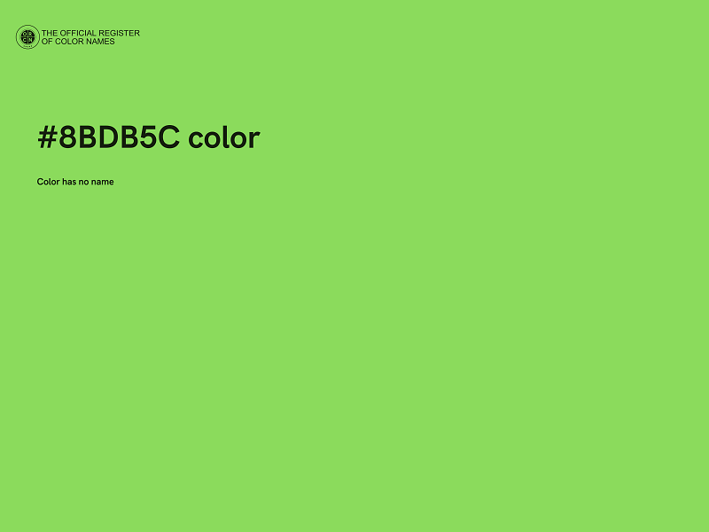#8BDB5C color image