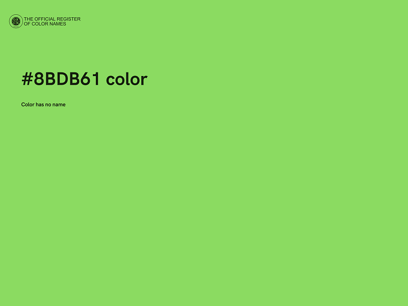 #8BDB61 color image