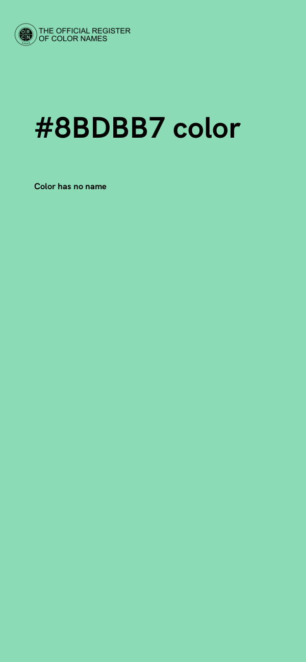 #8BDBB7 color image