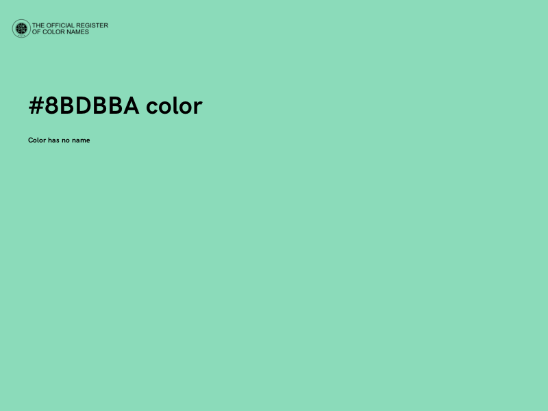 #8BDBBA color image