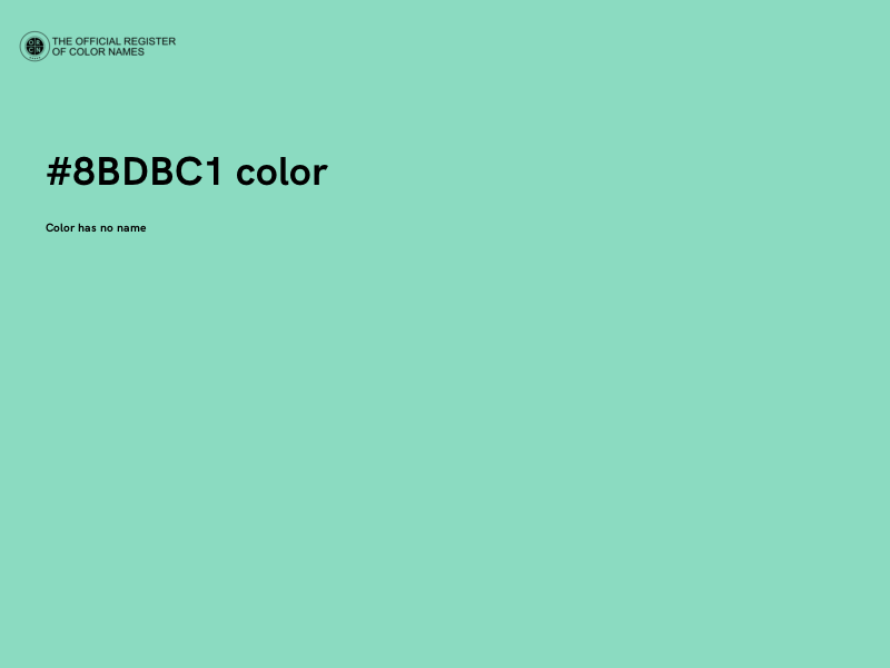 #8BDBC1 color image