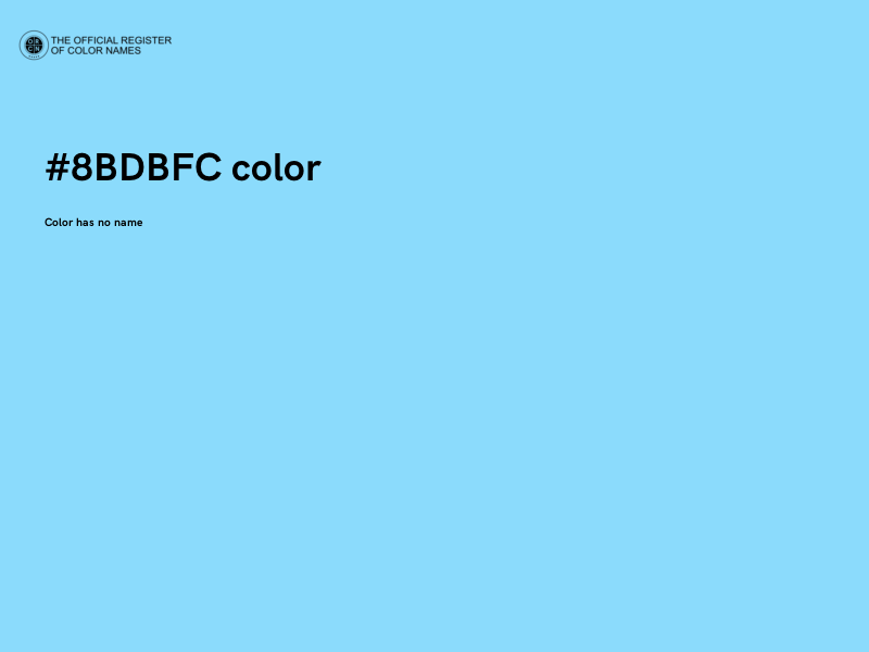 #8BDBFC color image