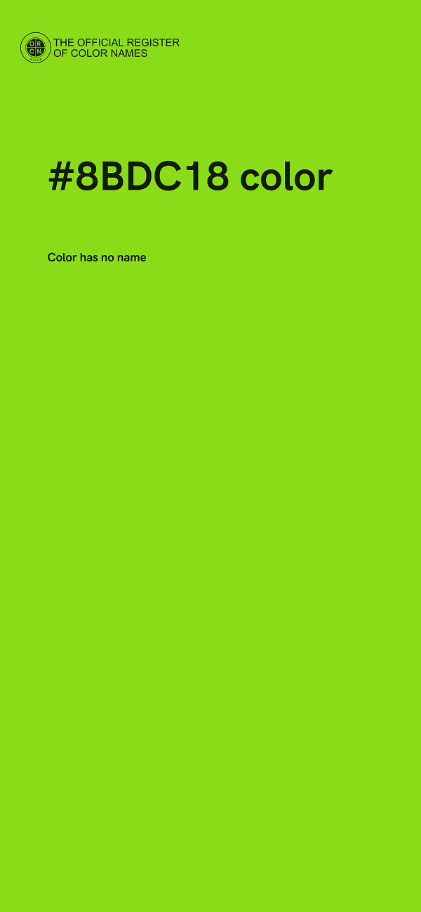 #8BDC18 color image