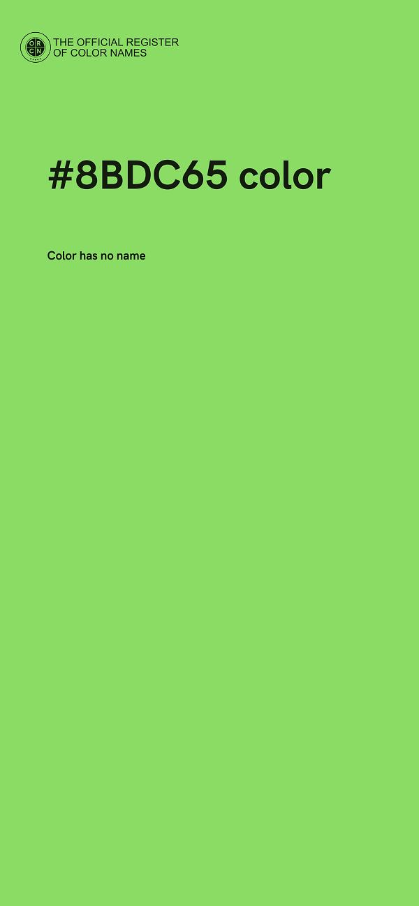 #8BDC65 color image