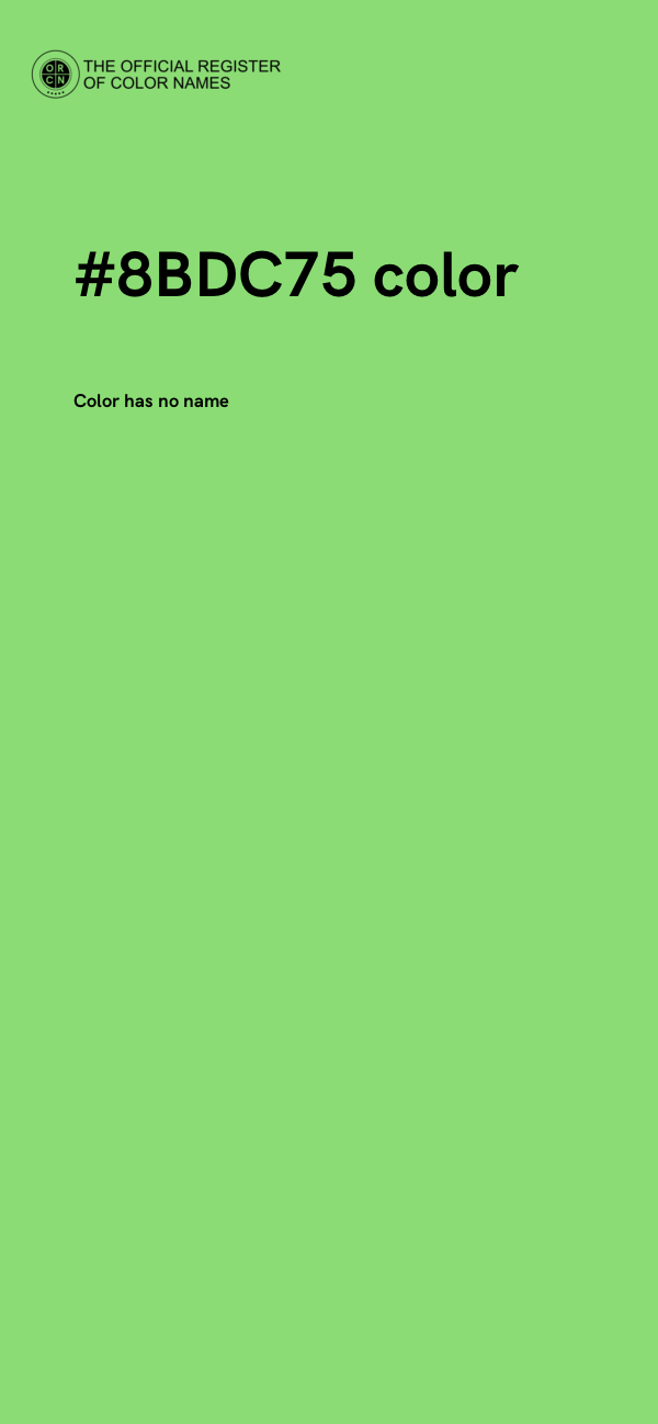 #8BDC75 color image