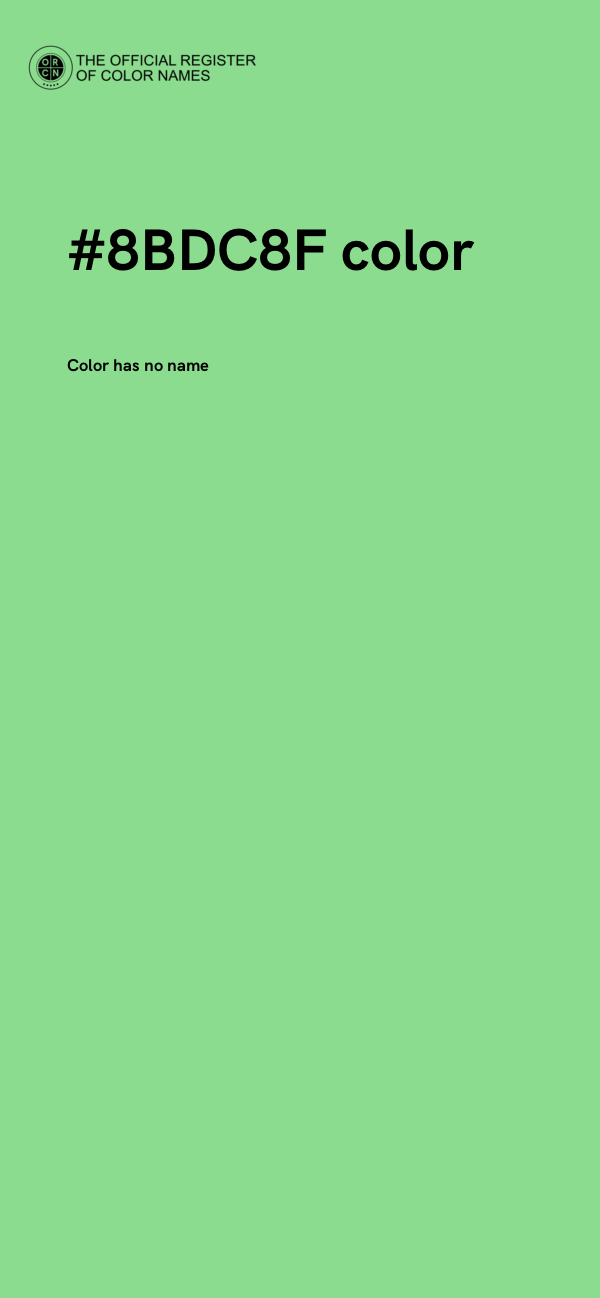 #8BDC8F color image