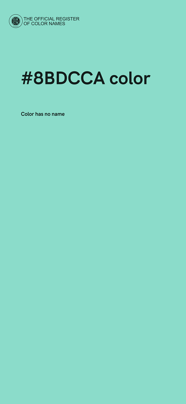 #8BDCCA color image