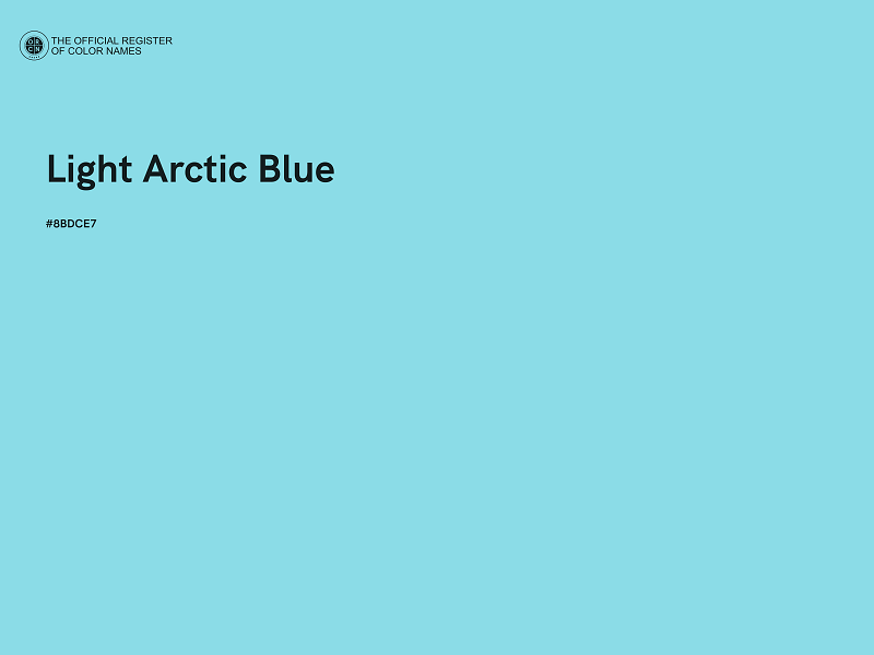 #8BDCE7 - Light Arctic Blue color image