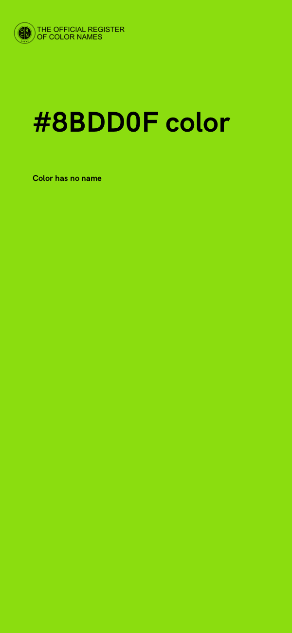 #8BDD0F color image