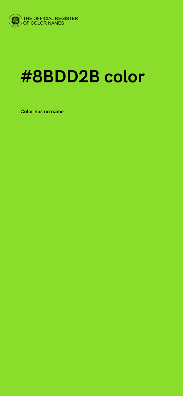 #8BDD2B color image