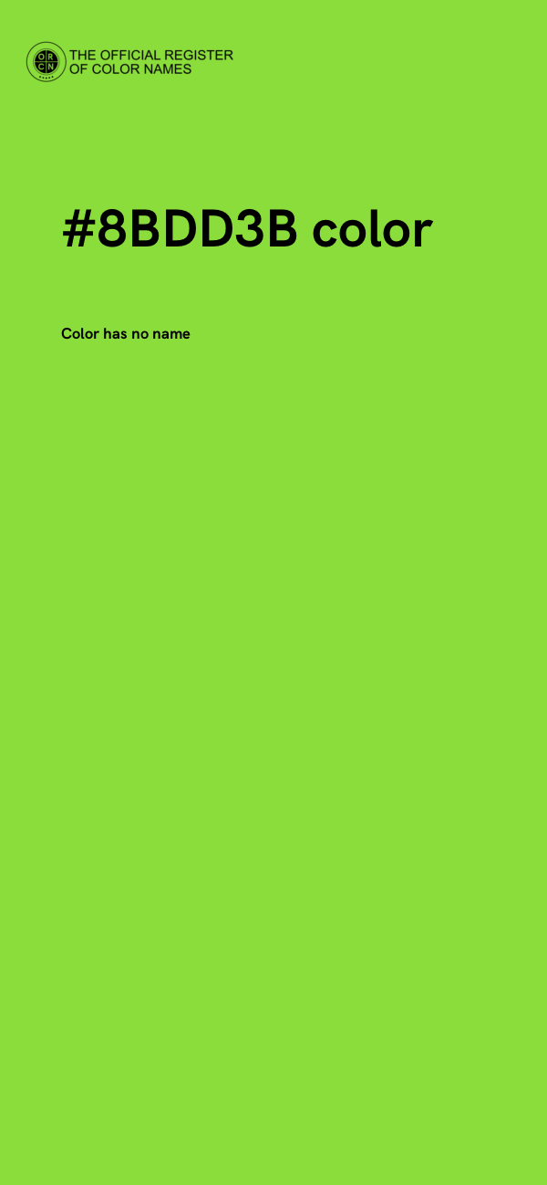 #8BDD3B color image